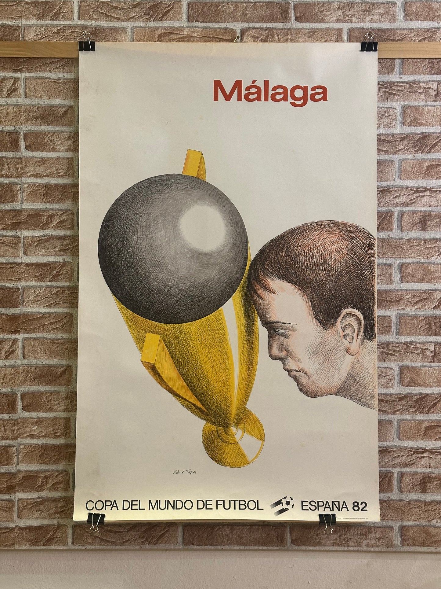 Manifesto pubblicitario originale - Mondiale Spagna 82