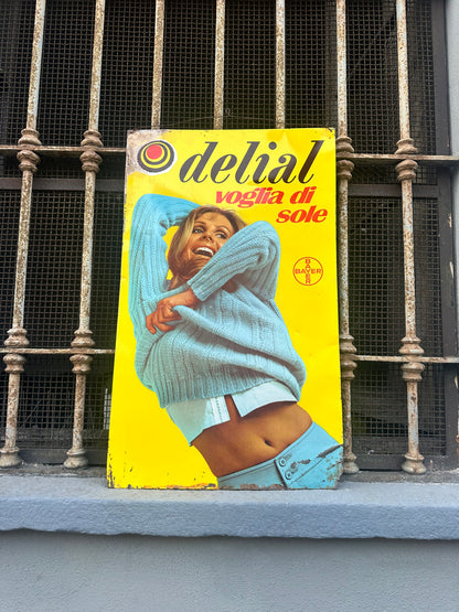 Targa originale serigrafata - Delial