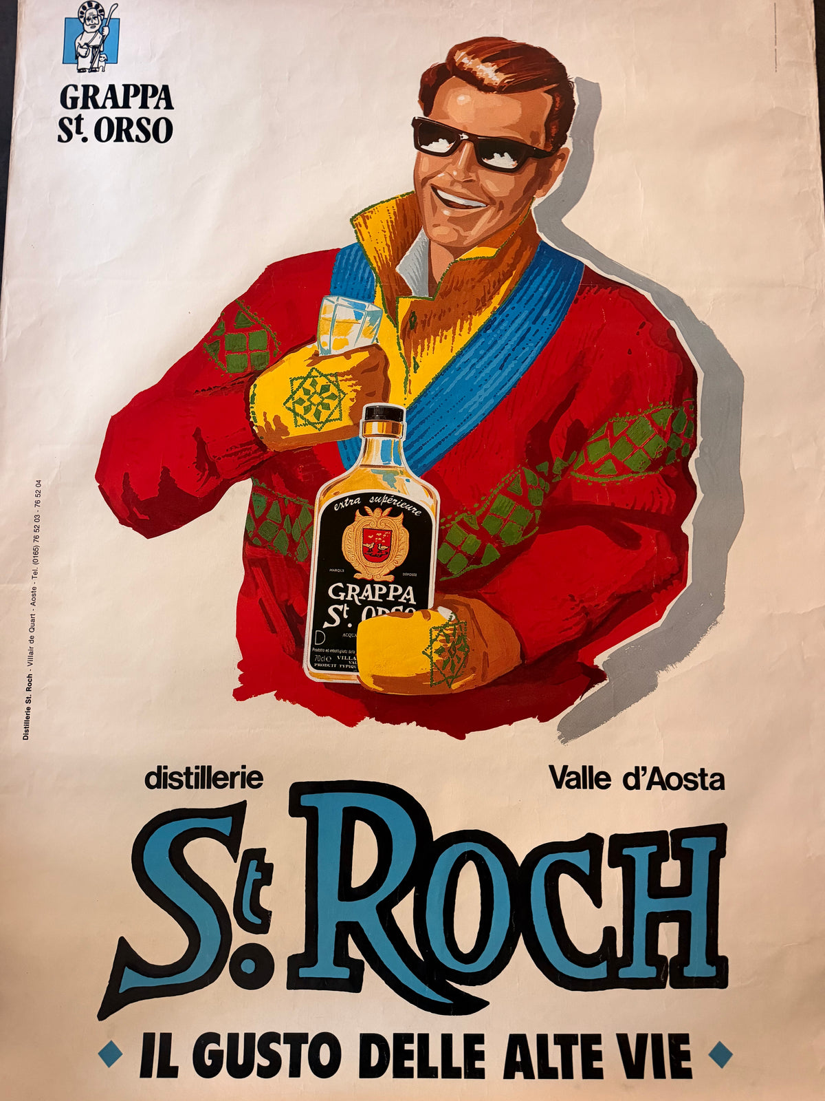 Manifesto pubblicitario originale - St. Roch Valle D'Aosta