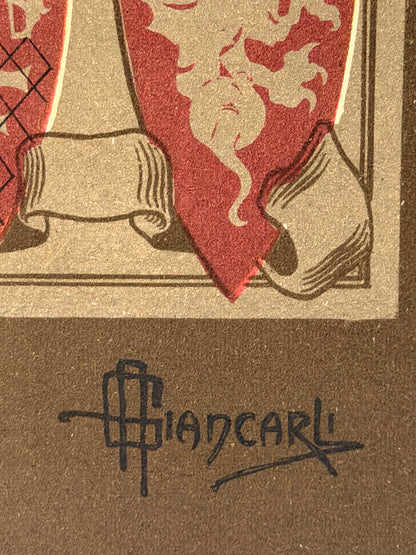 Manifesto pubblicitario originale - Esposizione di Arte Antica Umbra- Perugia