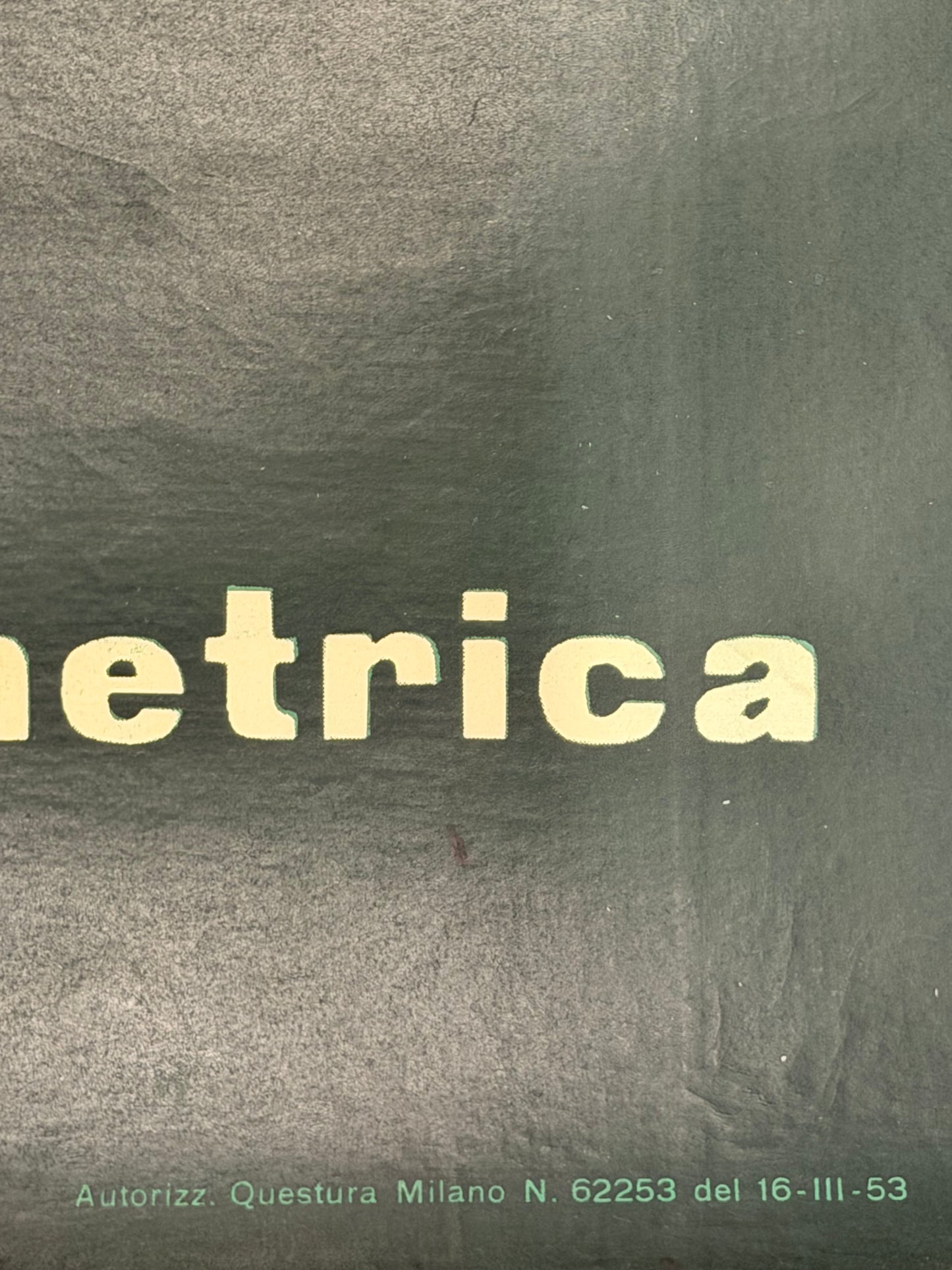 Manifesto pubblicitario originale - Pirelli sigilo verde