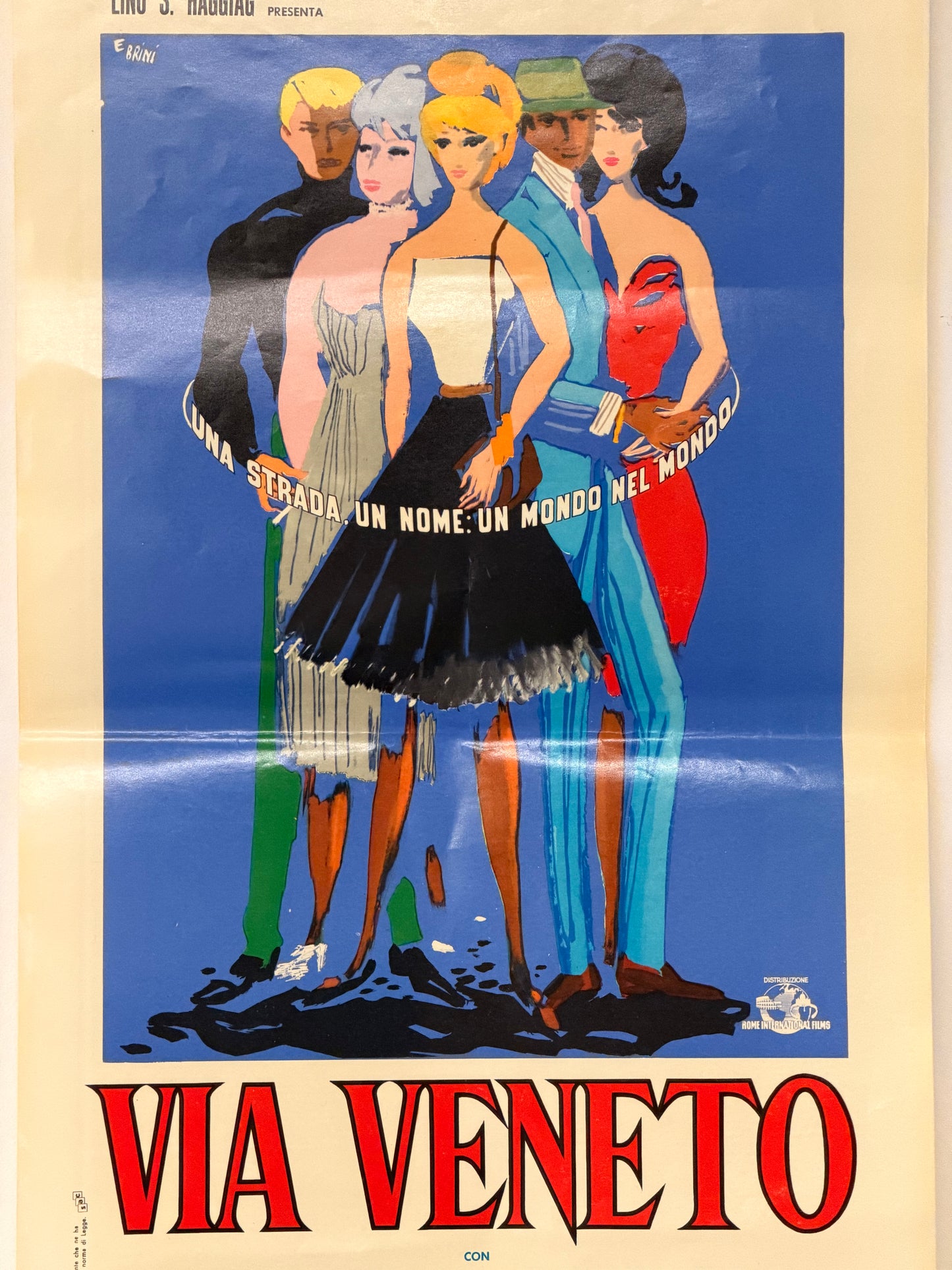Locandina di cinema - Via Veneto (Roma)