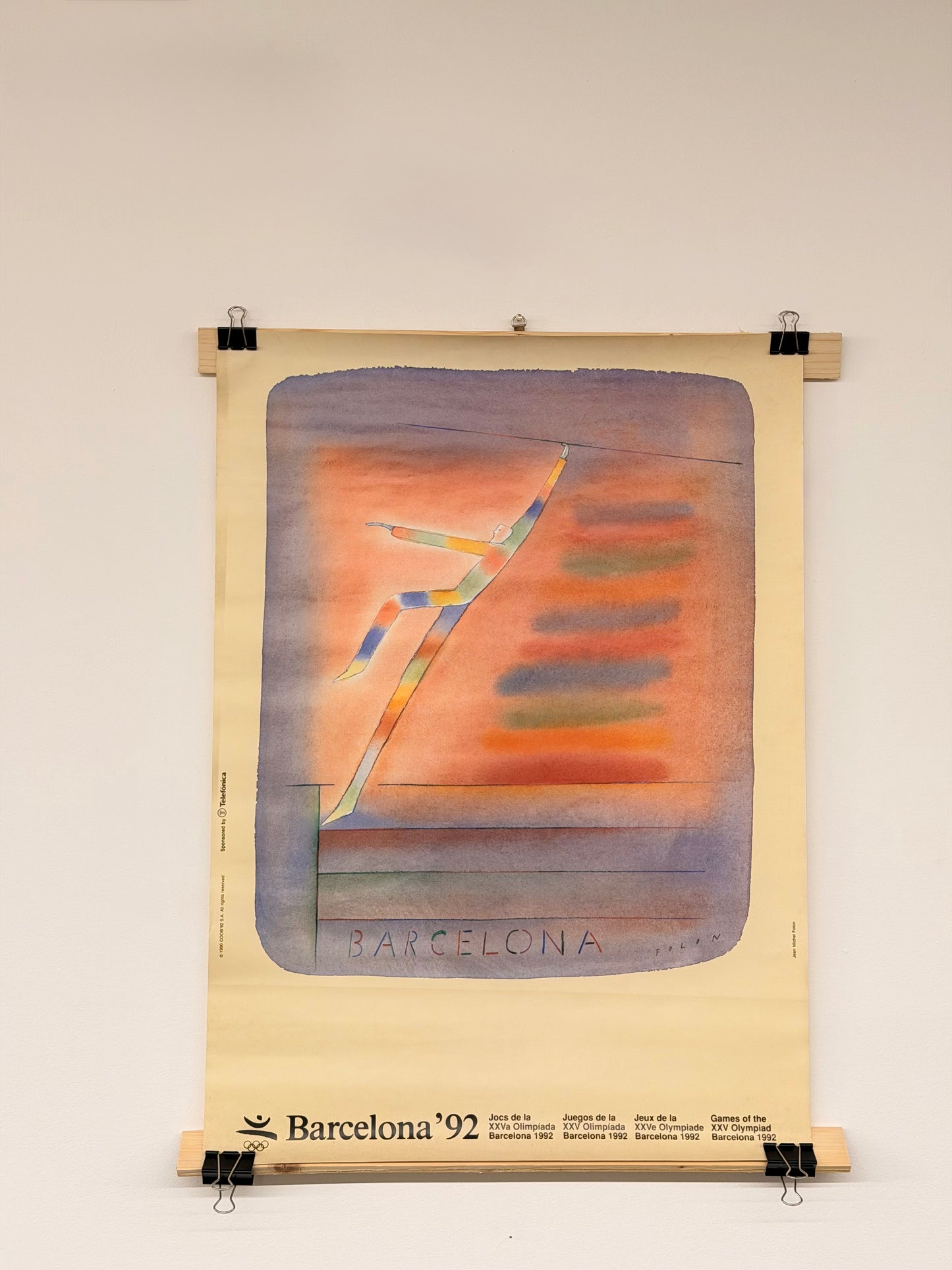 Manifesto pubblicitario originale - Barcelona ‘92