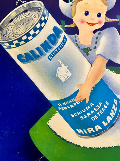 Manifesto pubblicitario originale - Calinda Miralanza