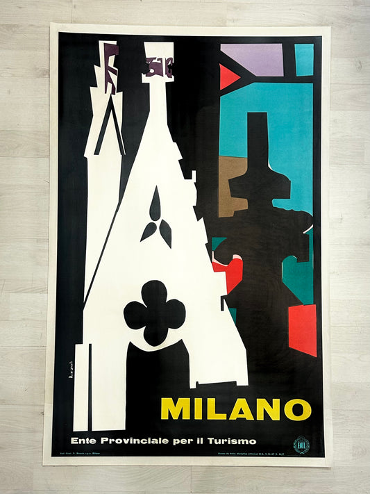 Manifesto pubblicitario originale - Milano ENIT