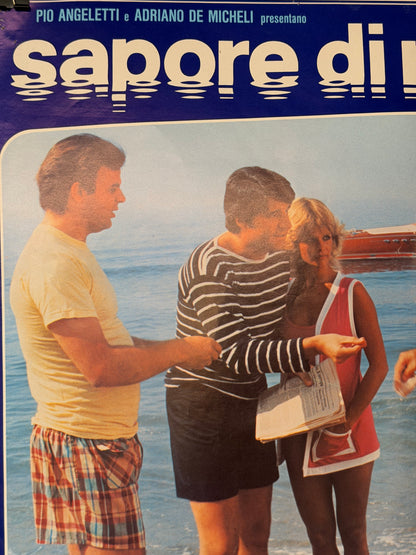 Fotobusta di cinema - Sapore di mare (motoscafo Riva)