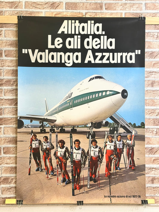 Manifesto pubblicitario originale - Alitalia