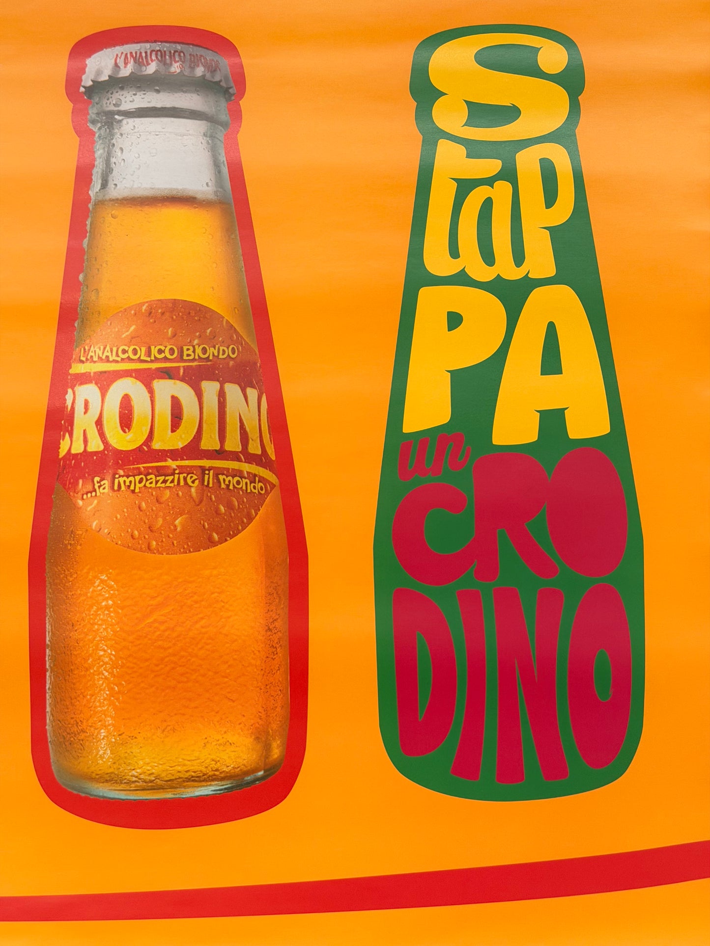 Manifesto pubblicitario originale - Crodino Aperitivo Speciale