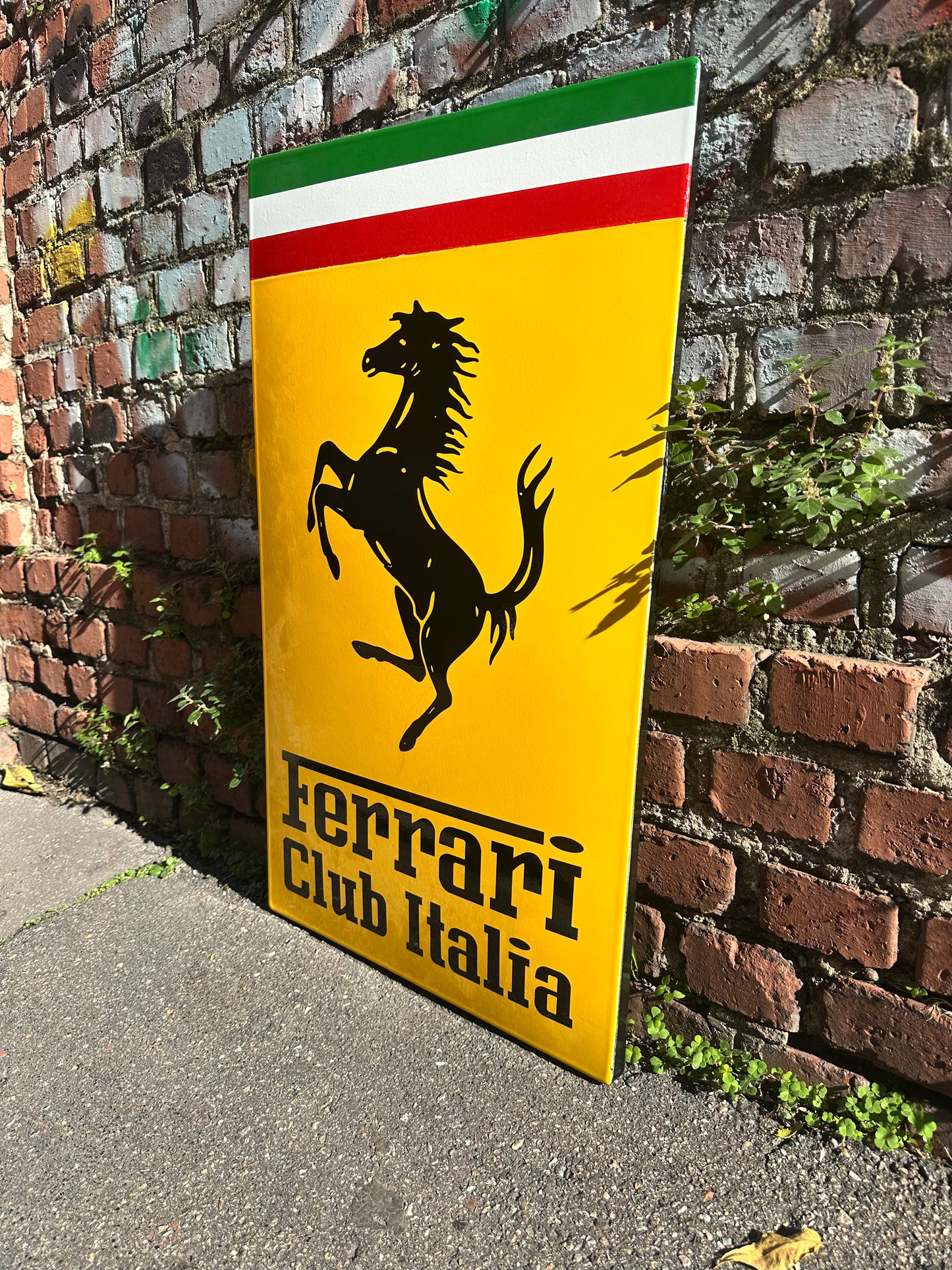 Targa smaltata originale - Ferrari Club Italia