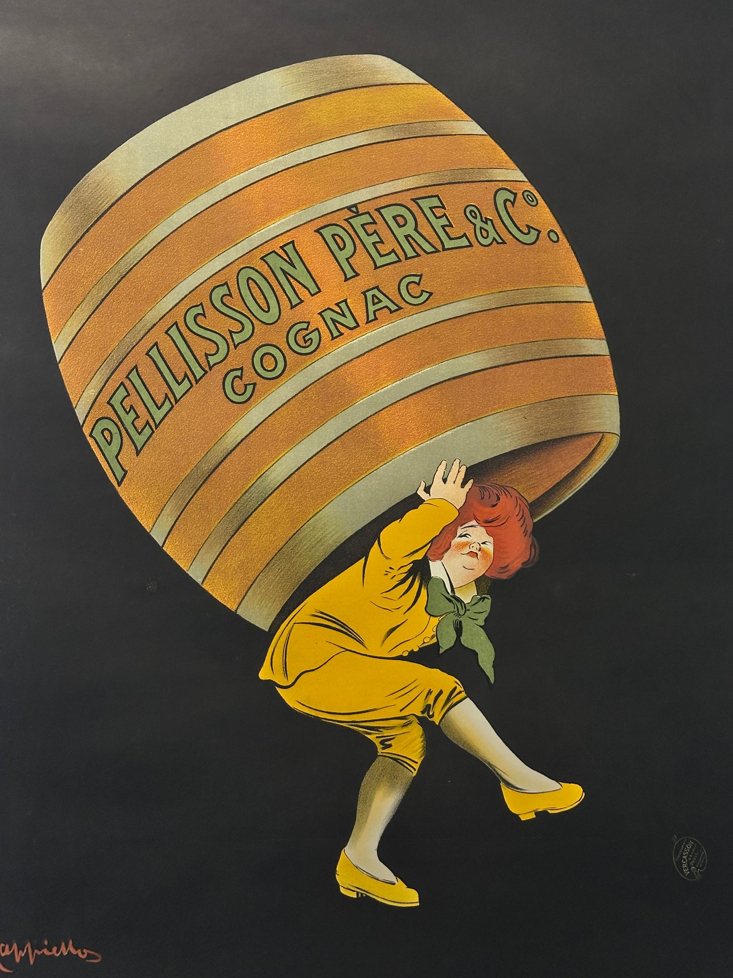 Manifesto pubblicitario originale - Cognac Pellisson