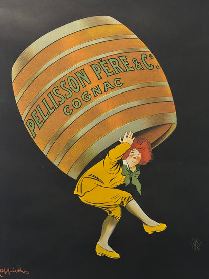 Manifesto pubblicitario originale - Cognac Pellisson