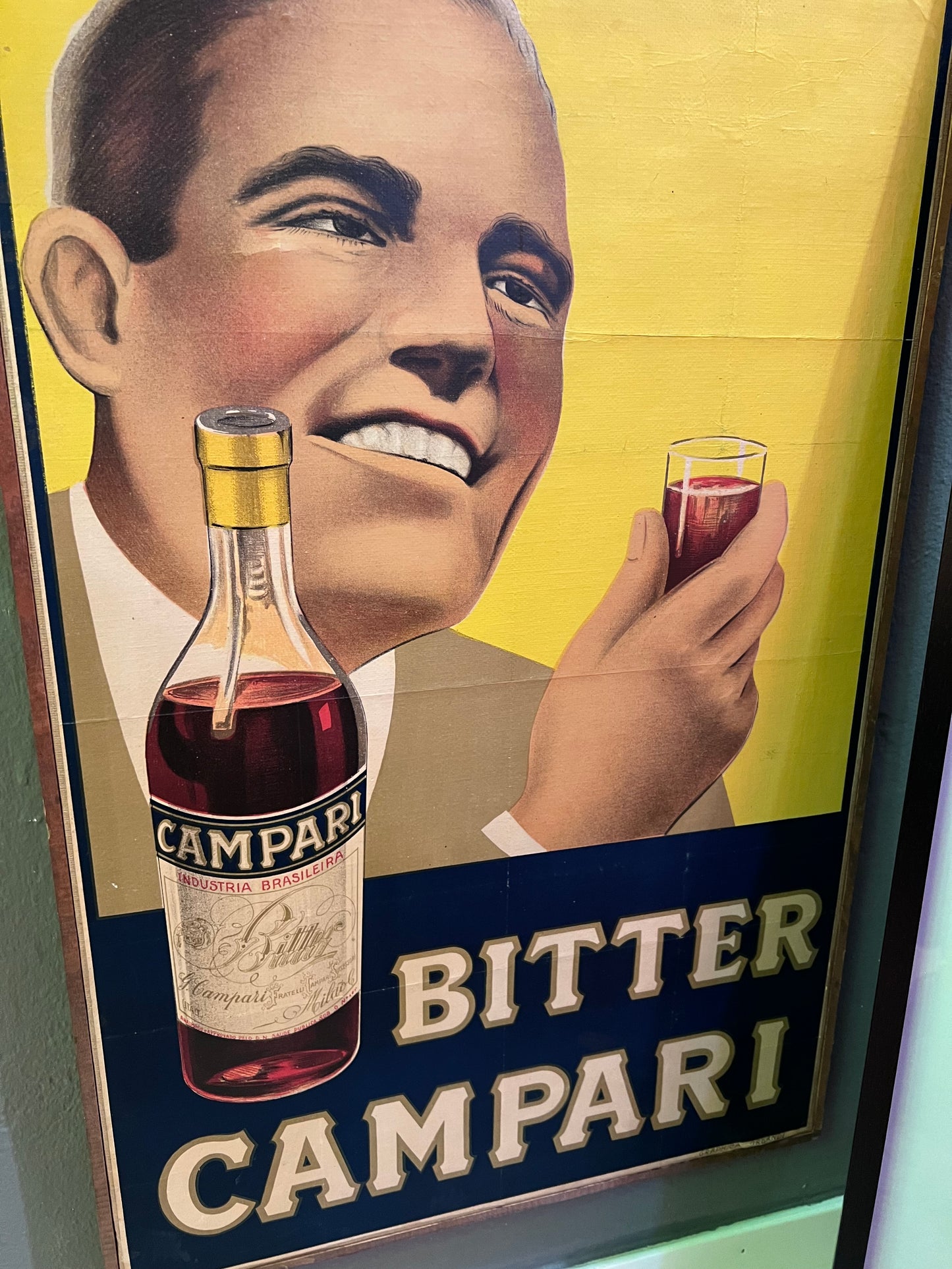 Manifesto pubblicitario originale, Bitter Campari Milano