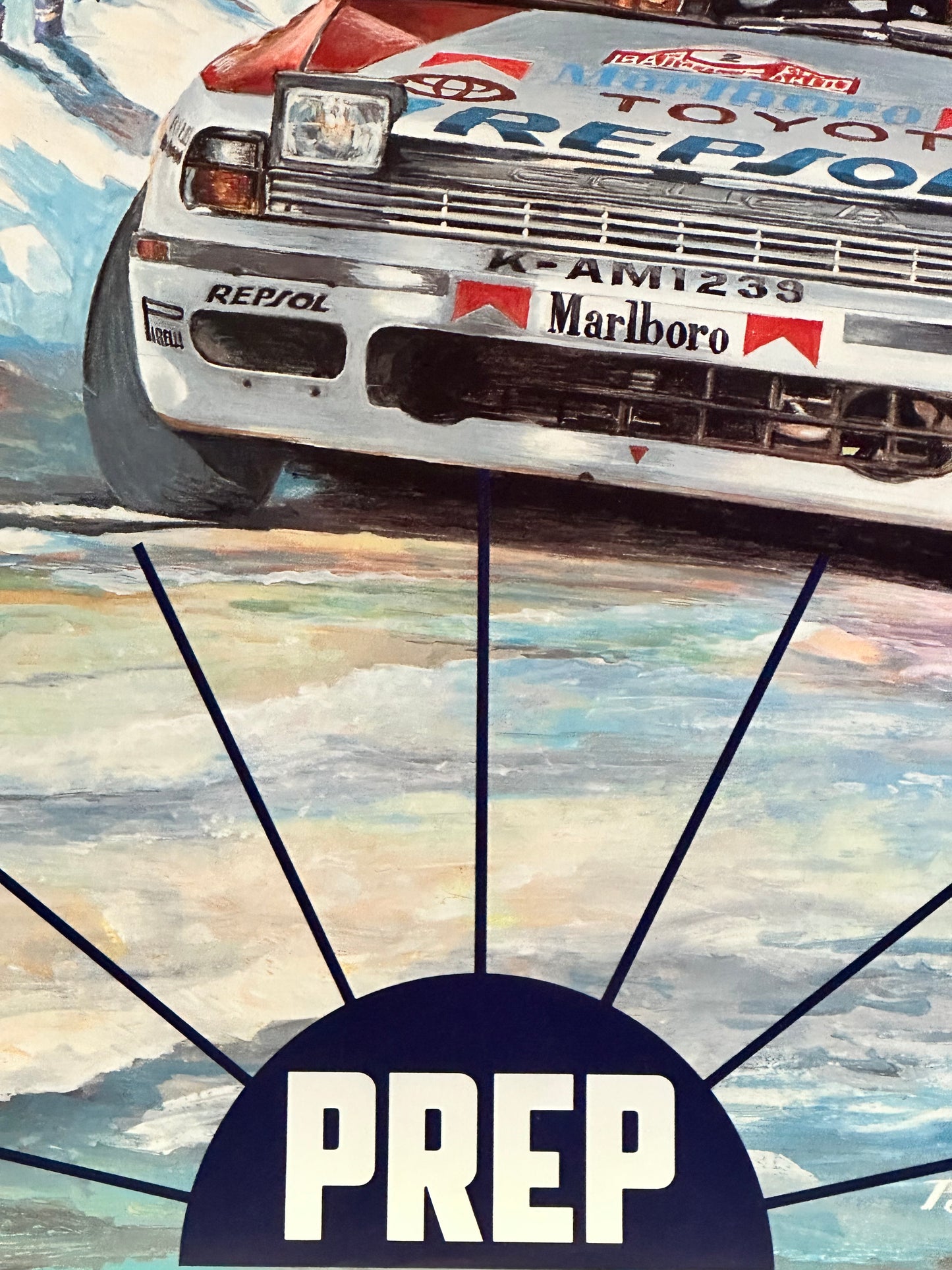 Manifesto pubblicitario originale - Rallye Monte Carlo