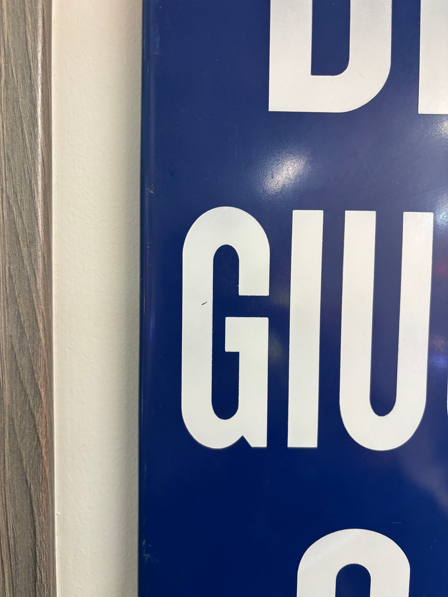 Insegna Originale - Divieto giuoco del calcio