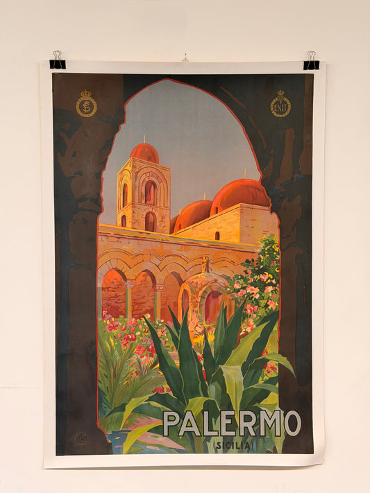 Manifesto pubblicitario originale - Palermo ENIT