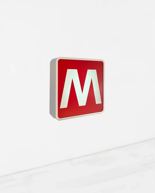 Insegna luminosa - Metropolitana