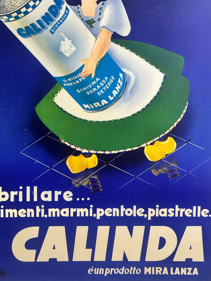 Manifesto pubblicitario originale - Calinda Miralanza