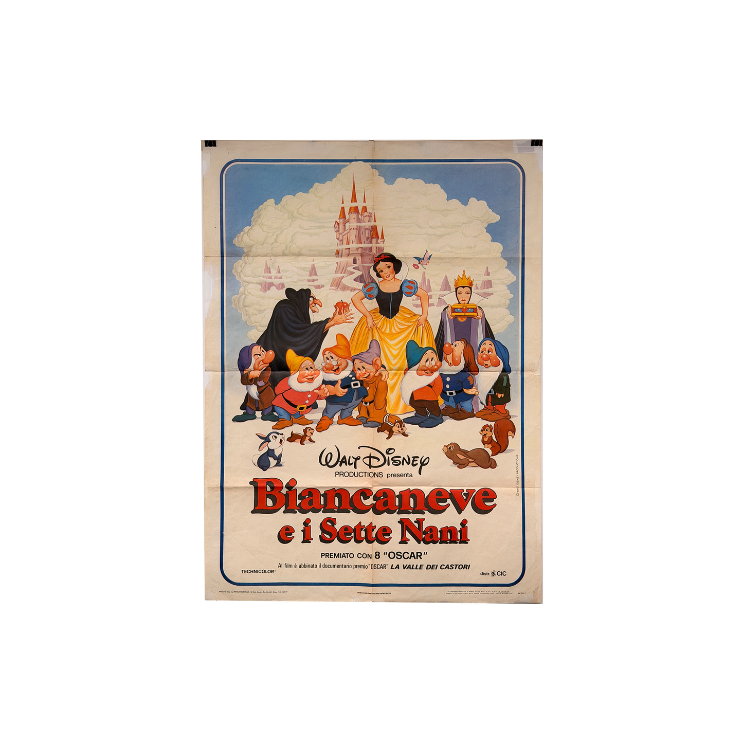 Manifesto originale di cinema - Biancaneve e i sette nani - Walt Disney
