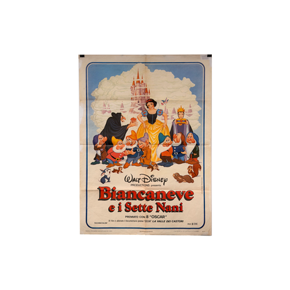 Manifesto originale di cinema - Biancaneve e i sette nani - Walt Disney