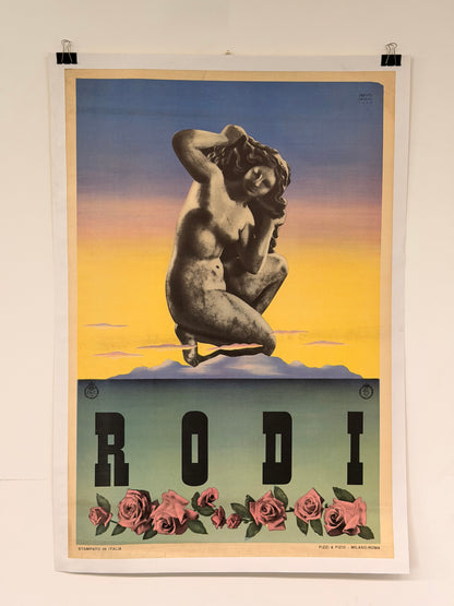 Manifesto pubblicitario originale - Rodi ENIT