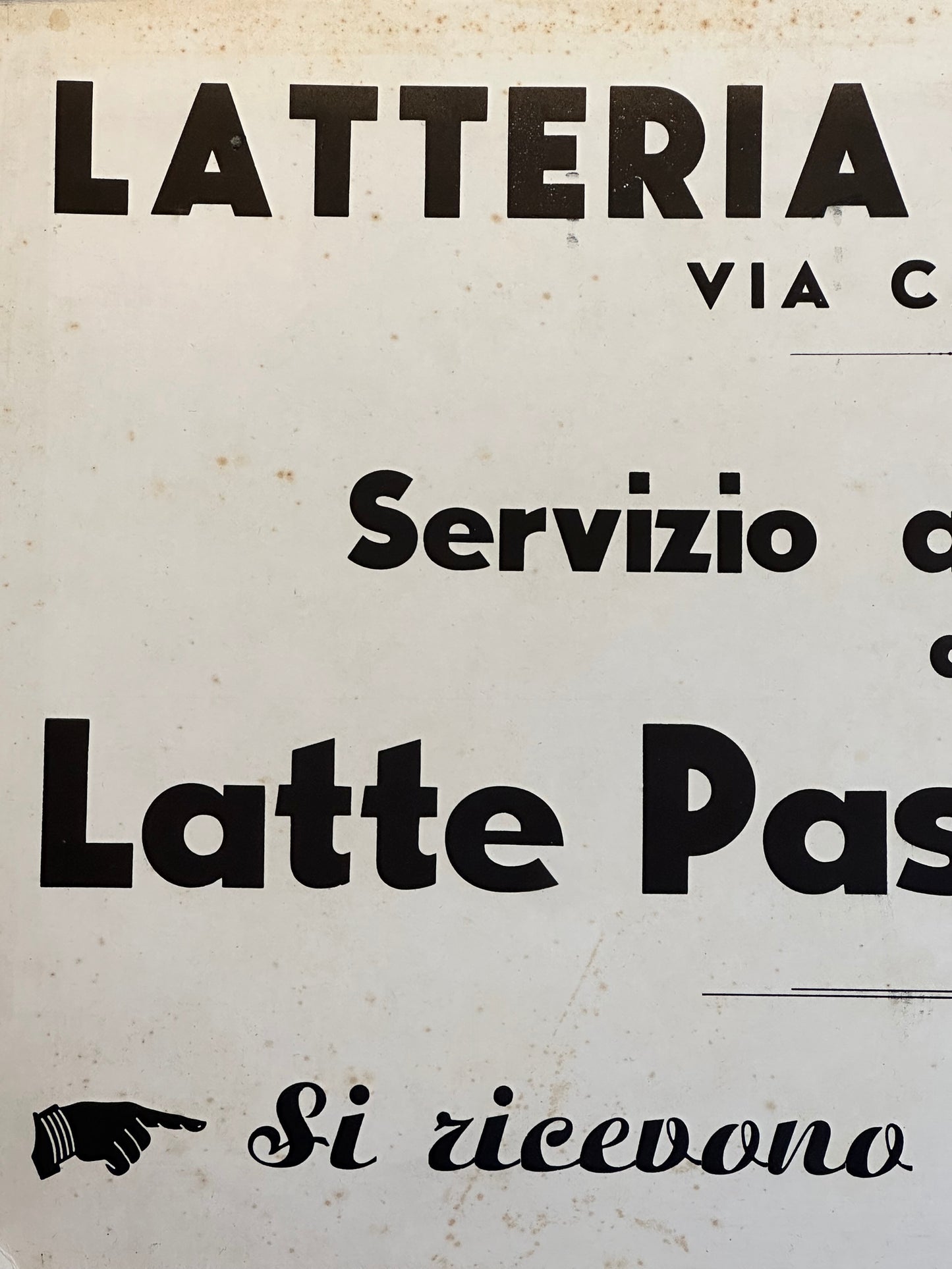 Cartonato pubblicitario - Latteria Bertolli