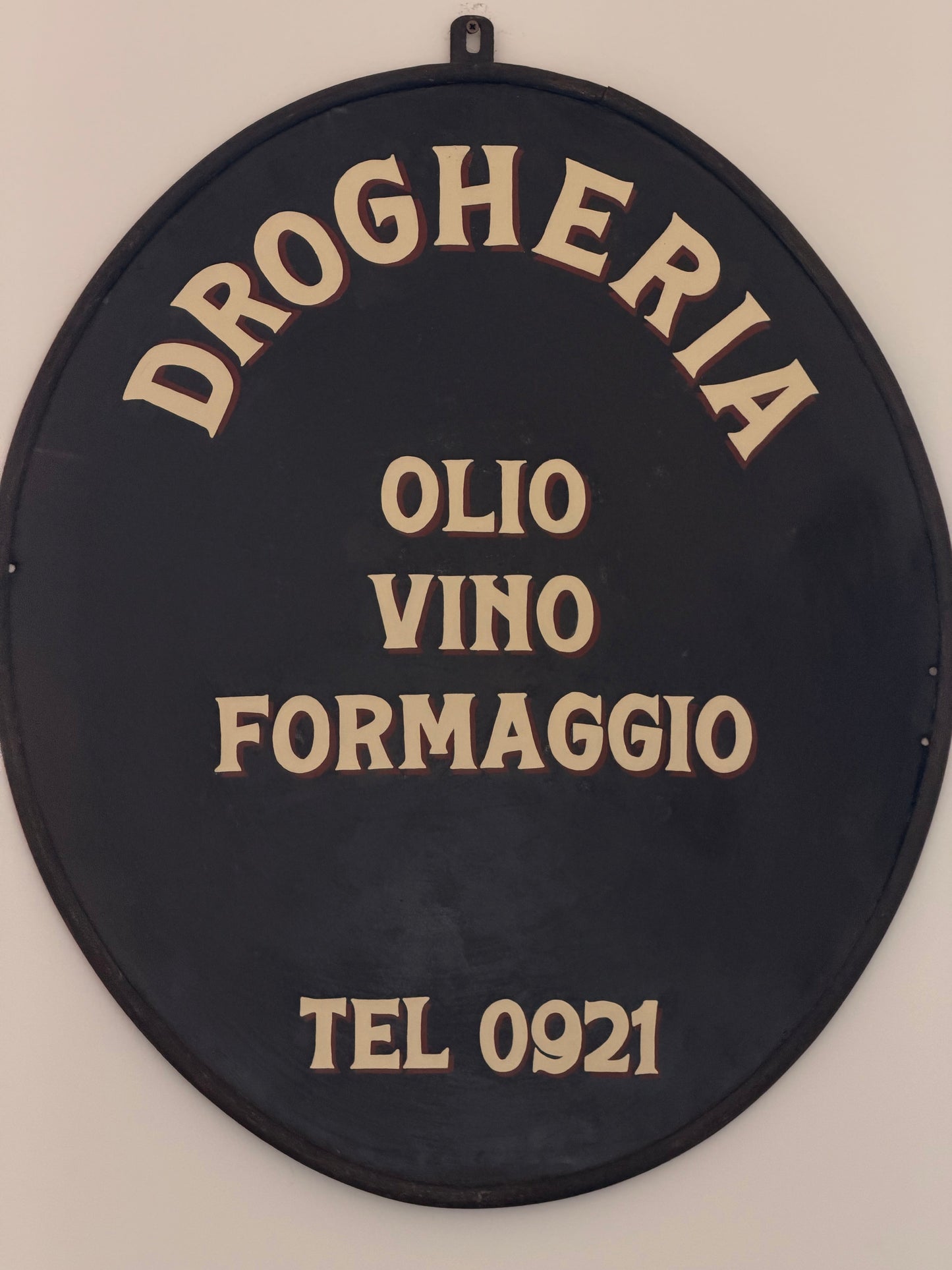 Insegna in ferro originale - Drogheria