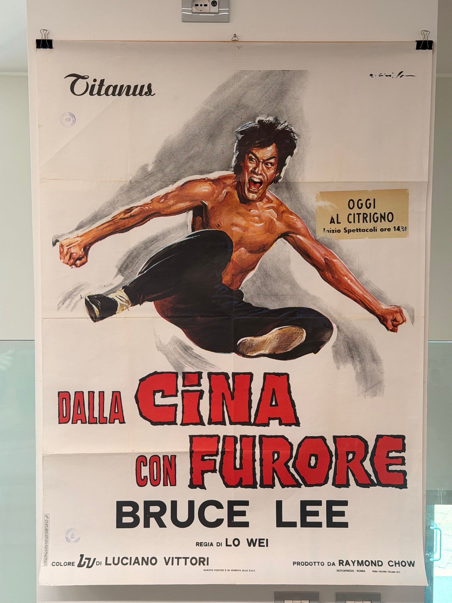Manifesto di cinema - Dalla Cina con Furore - Bruce Lee