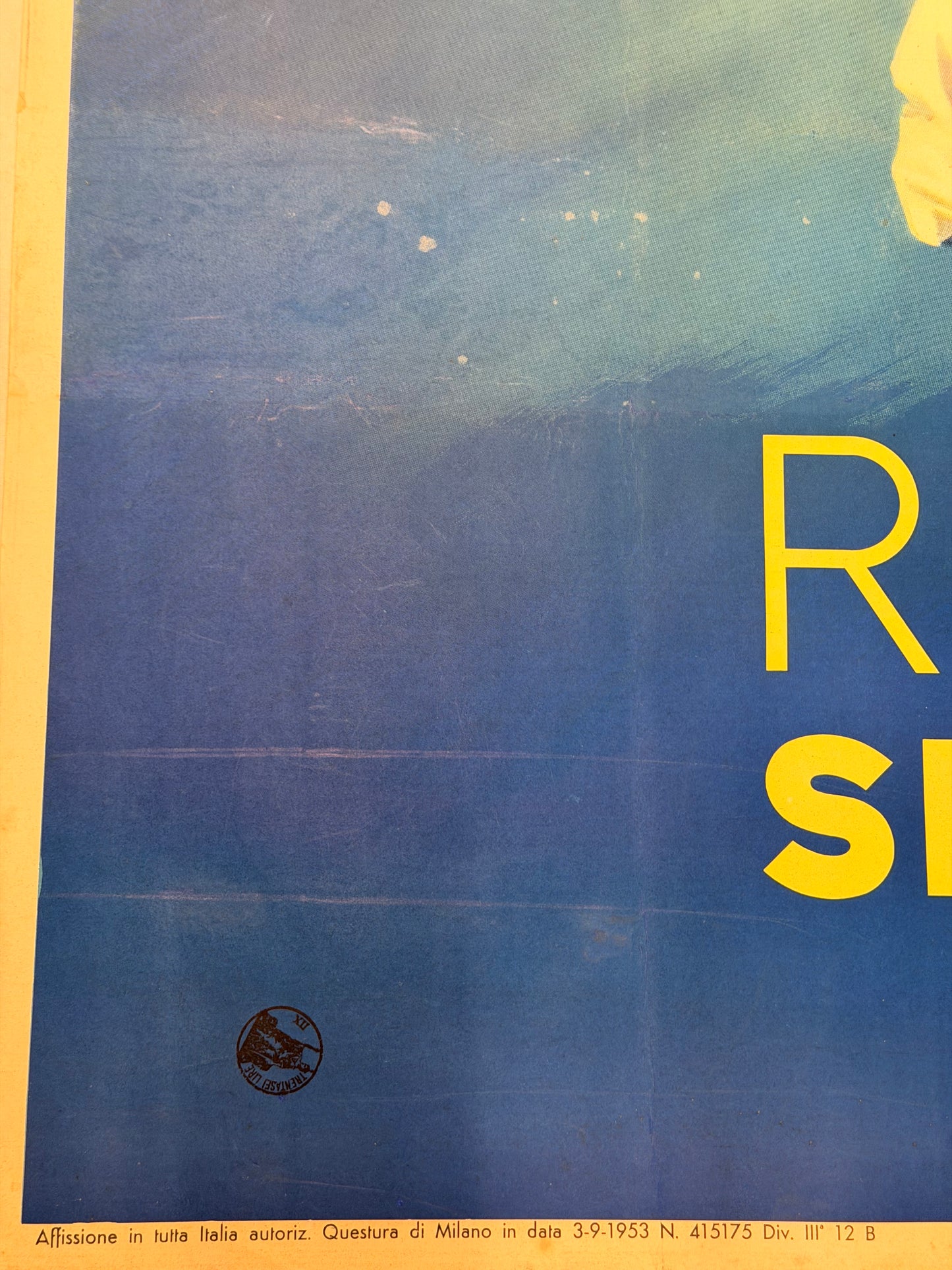 Manifesto pubblicitario originale - Radio Siemens Milano