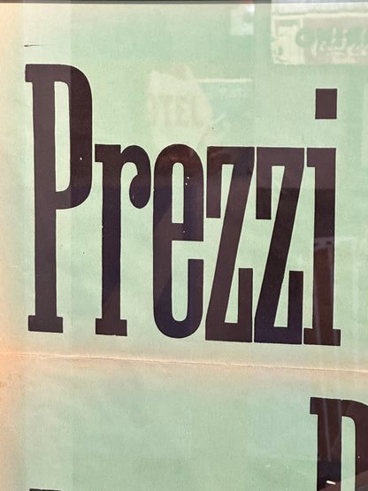 Manifesto pubblicitario originale - Prezzi Eccezionali per realizzo