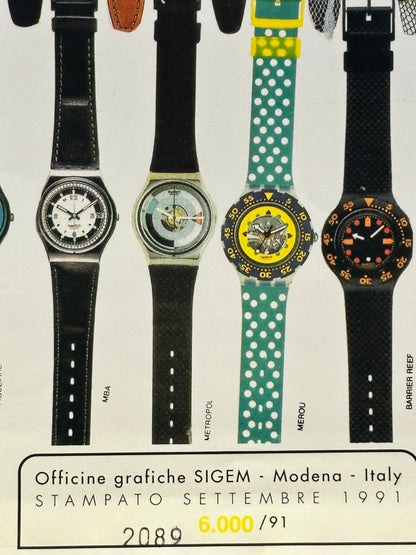 Manifesto pubblicitario originale - Swatch