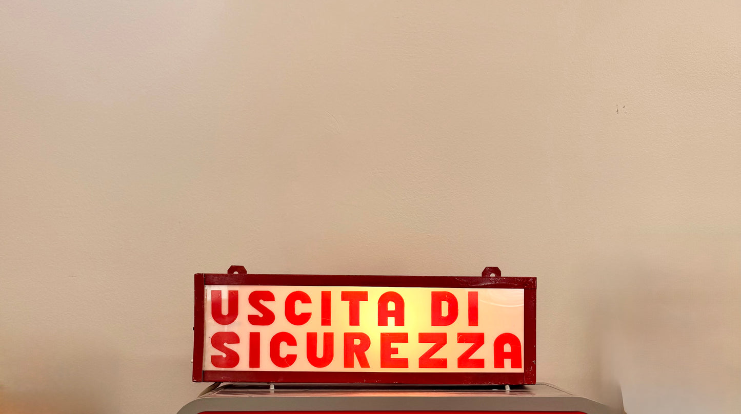 Insegna luminosa originale - Uscita di sicurezza