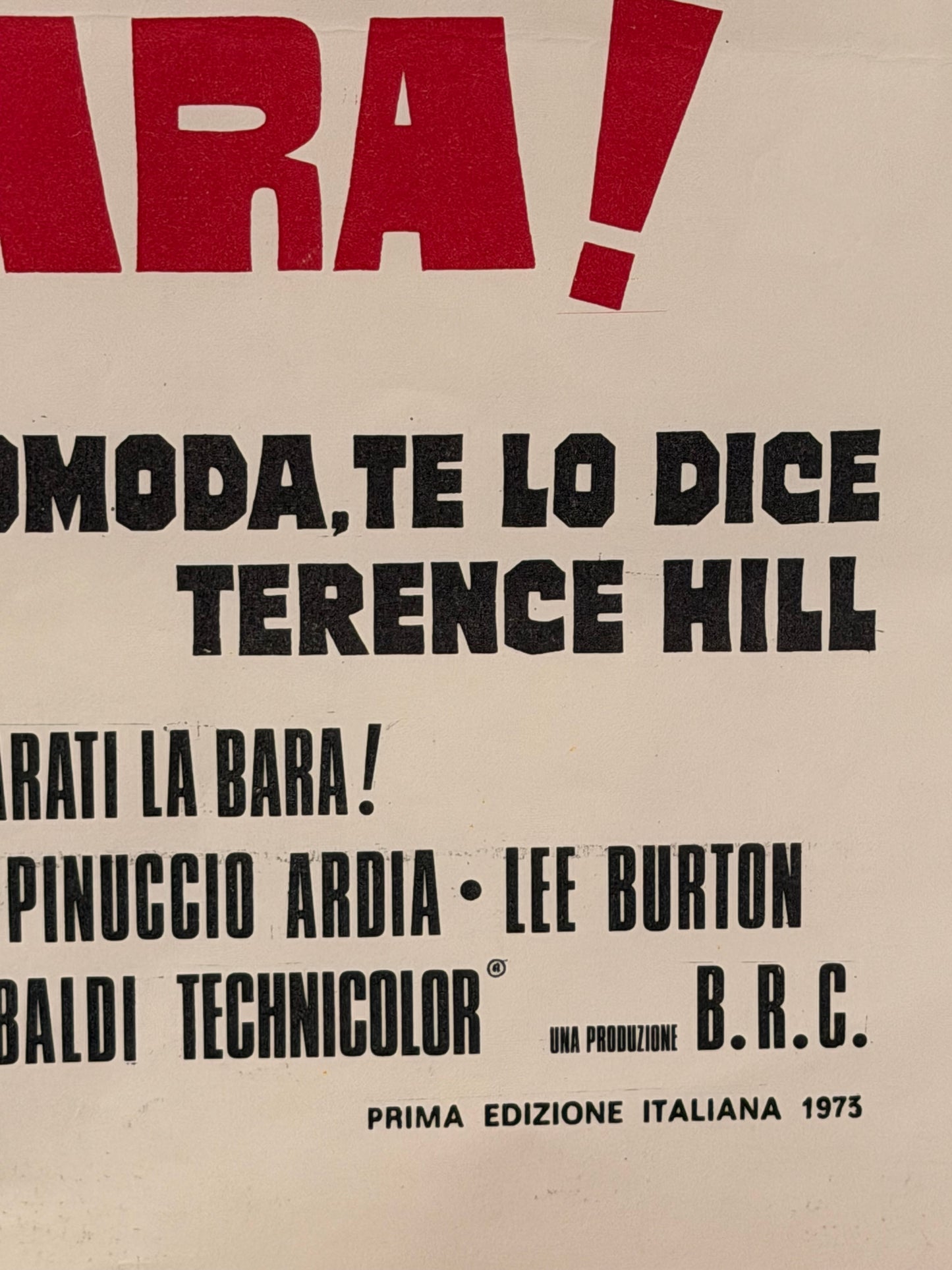 Locandina di cinema - Preparati la bara - Terence Hill