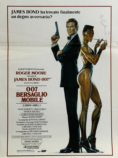 Locandina di cinema - 007 Bersaglio Mobile - Ian Fleming