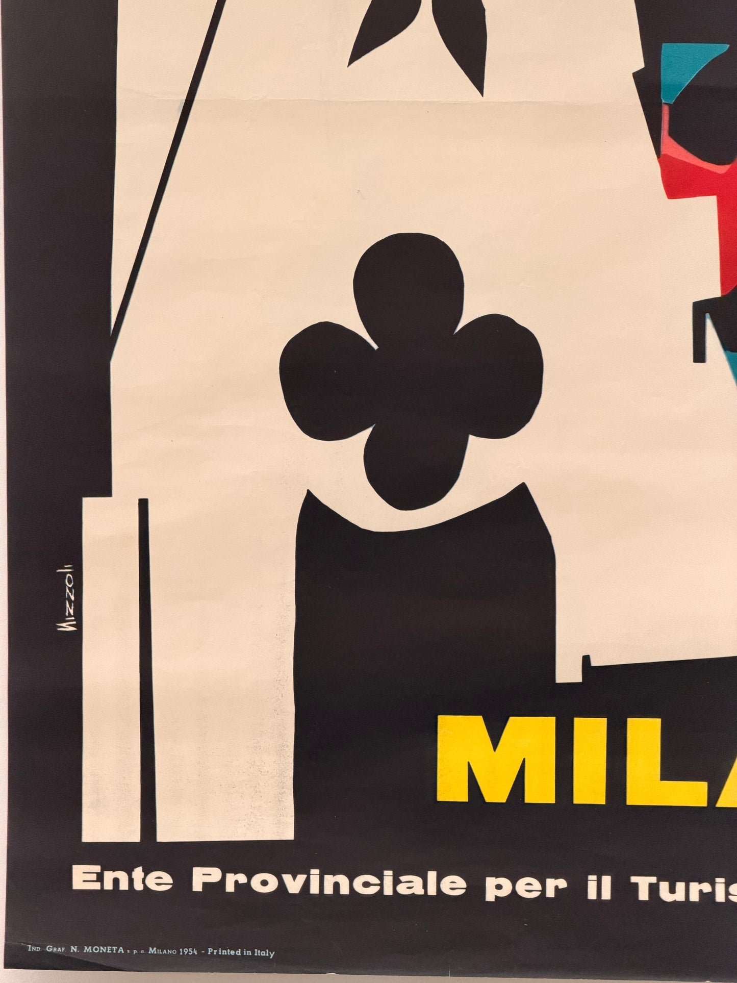Manifesto pubblicitario originale - Milano ENIT