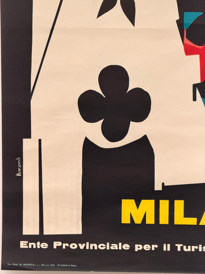 Manifesto pubblicitario originale - Milano ENIT