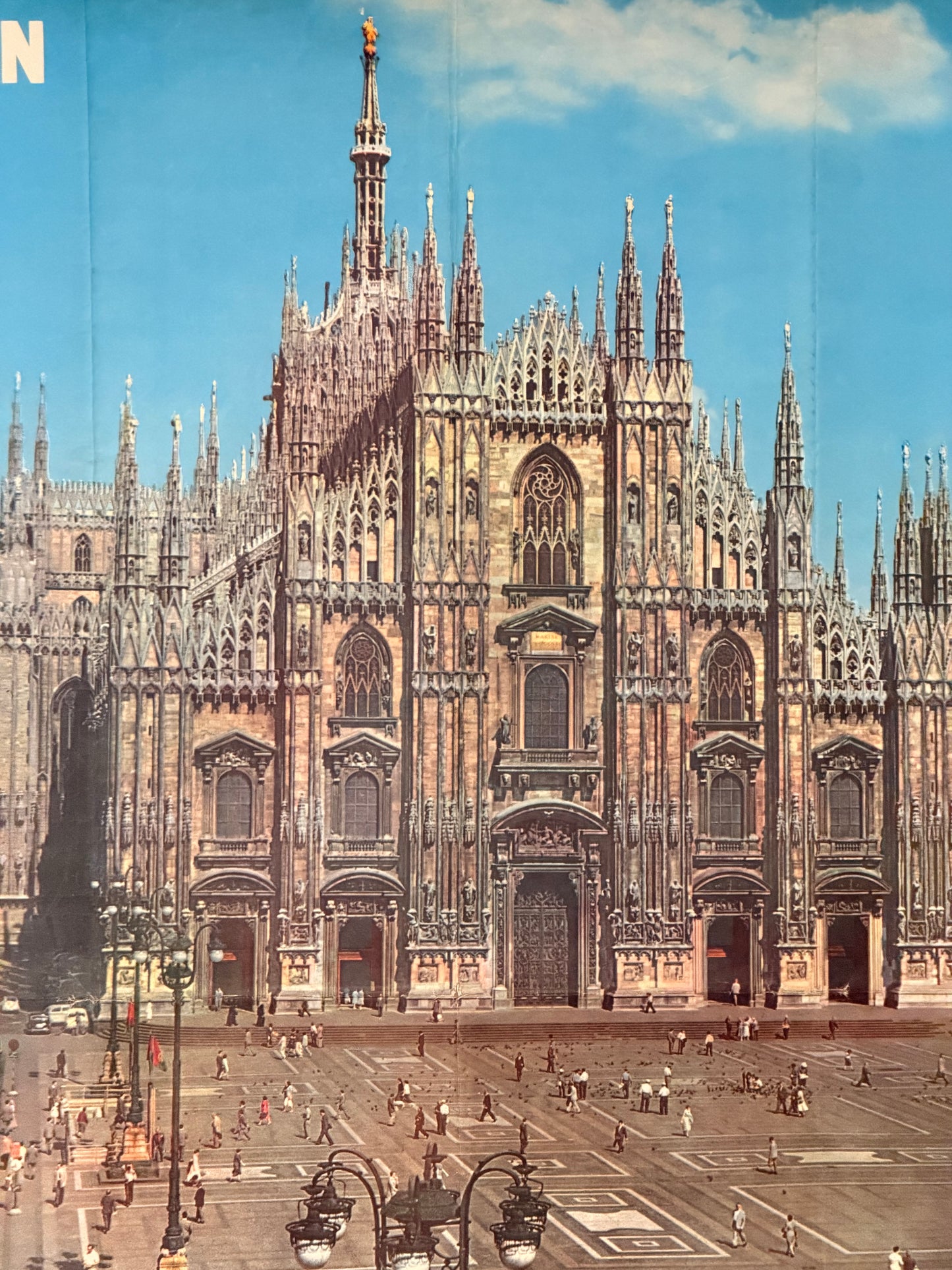 Manifesto pubblicitario originale - Alitalia Milano