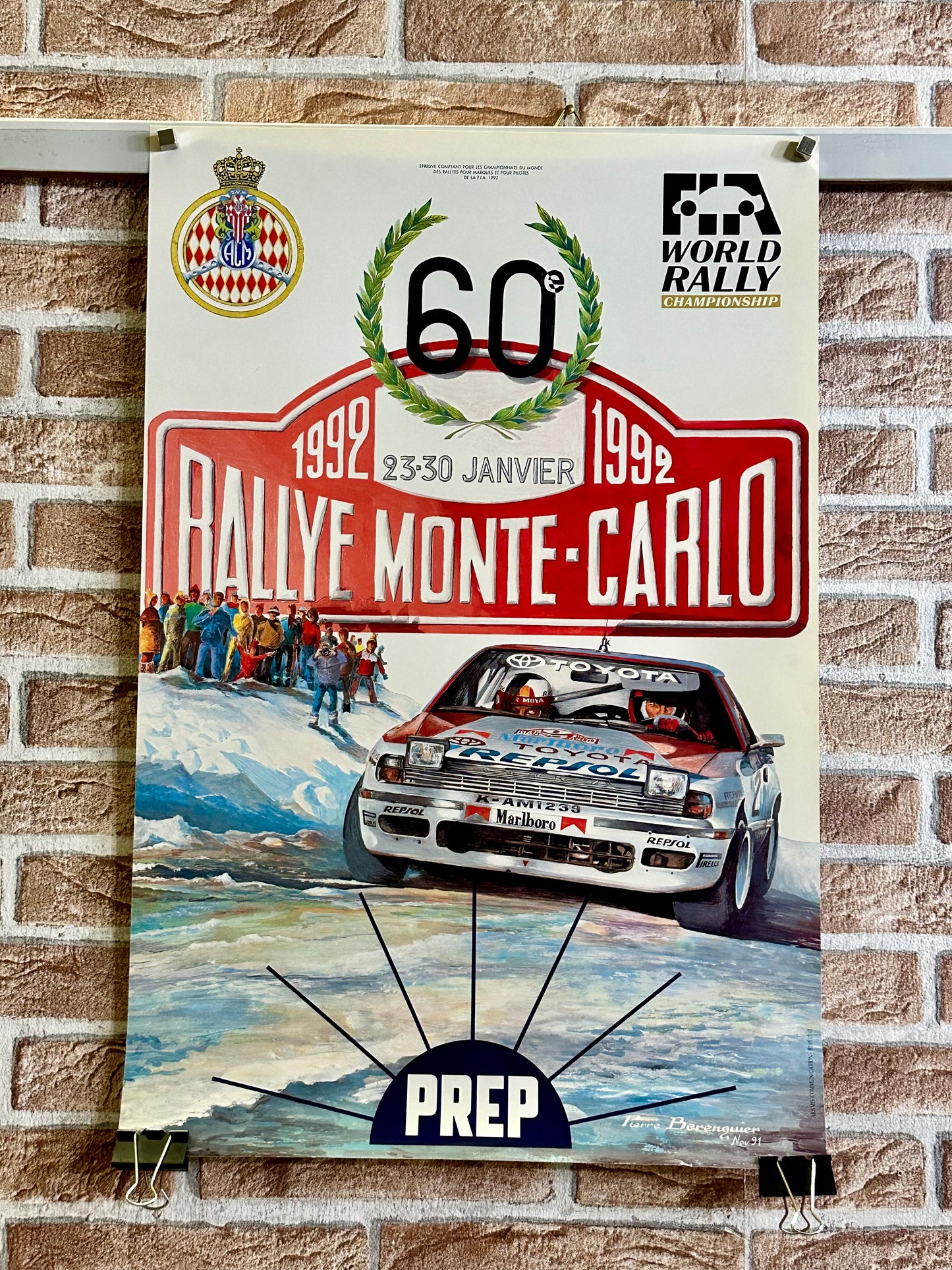 Manifesto pubblicitario originale - Rallye Monte Carlo