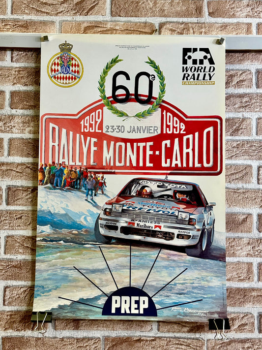 Manifesto pubblicitario originale - Rallye Monte Carlo