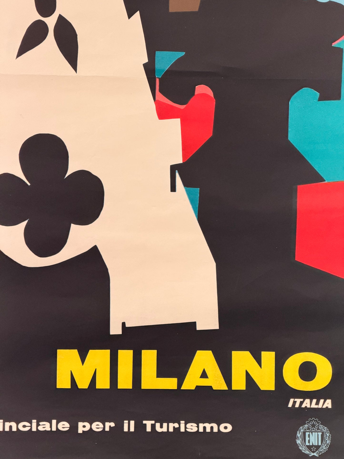 Manifesto pubblicitario originale - Milano ENIT