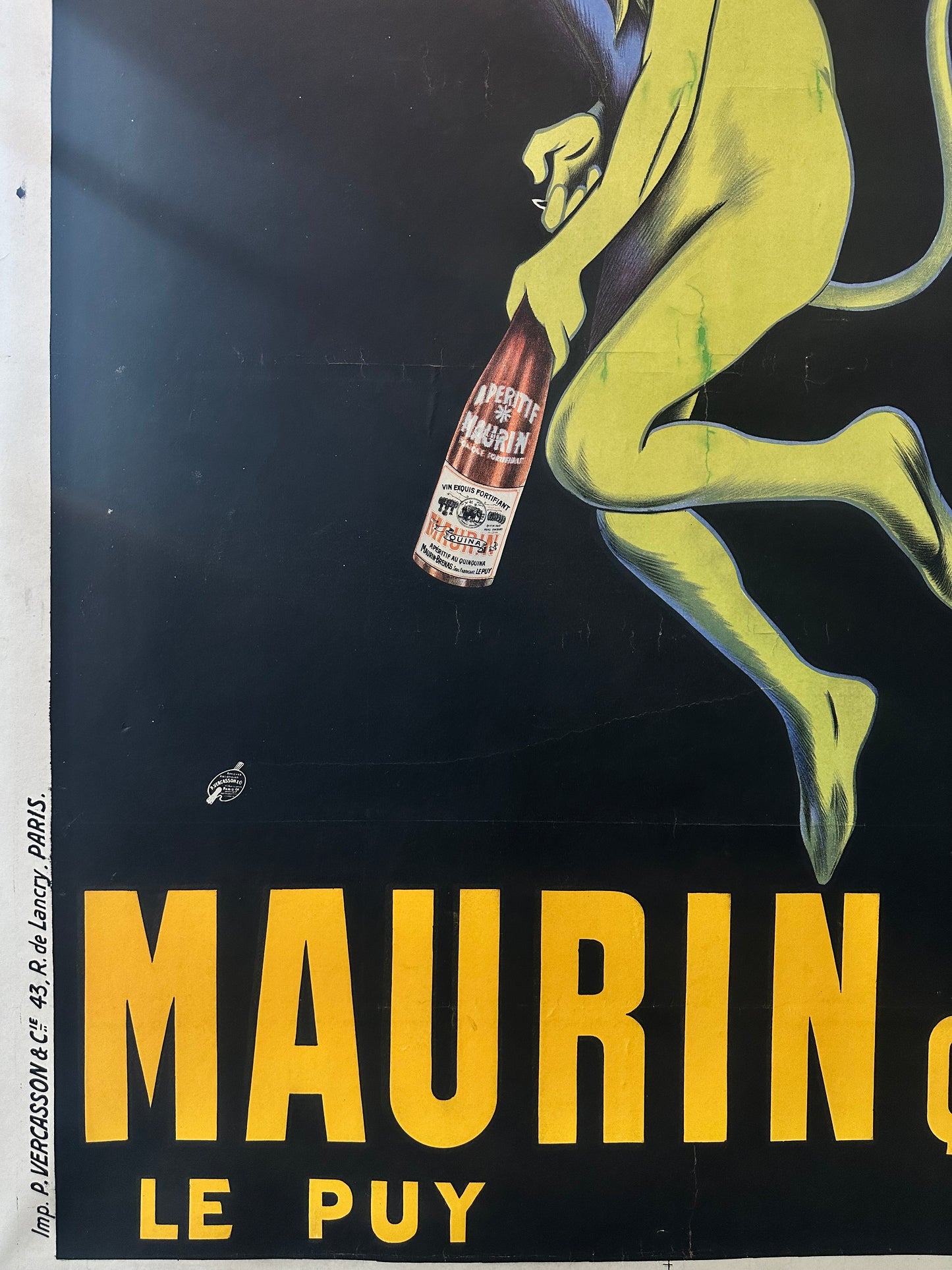 Manifesto pubblicitario originale - Maurin Quina