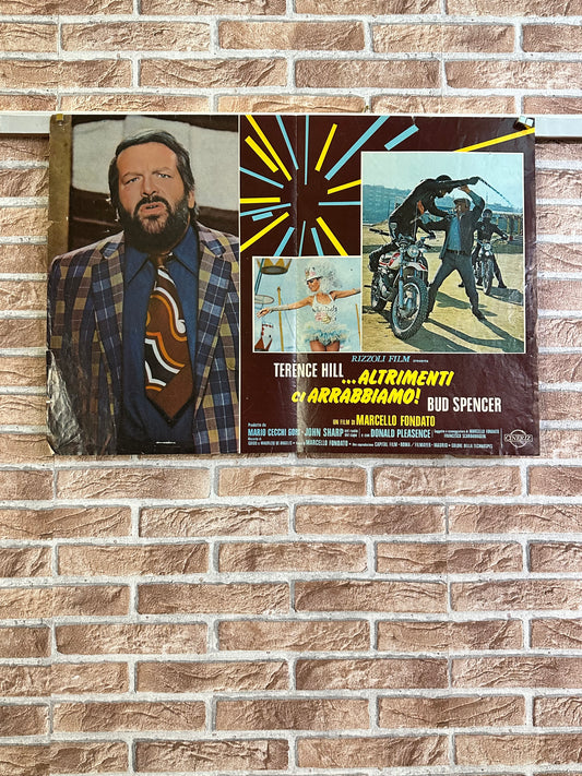Fotobusta originale di cinema - altrimenti ci arrabbiamo! - Bud Spencer