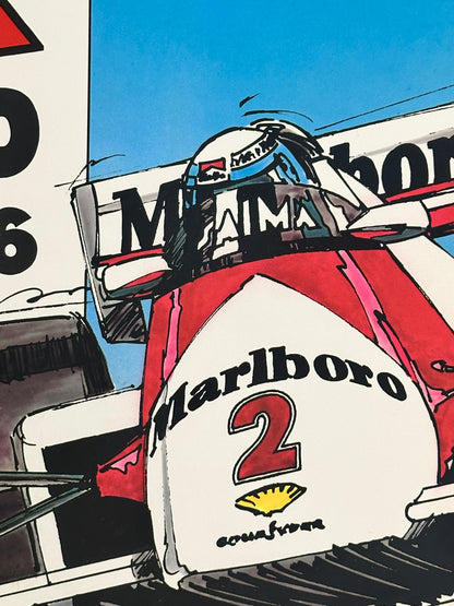 Manifesto pubblicitario originale - Grand Prix Monaco 1986