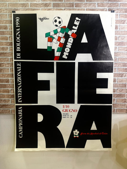 Manifesto originale pubblicitario - Campionaria internazionale di Bologna 1990