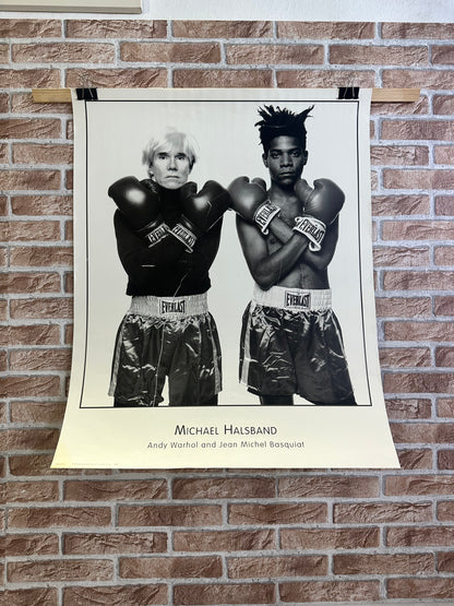 Manifesto pubblicitario originale - Warhol e Basquiat