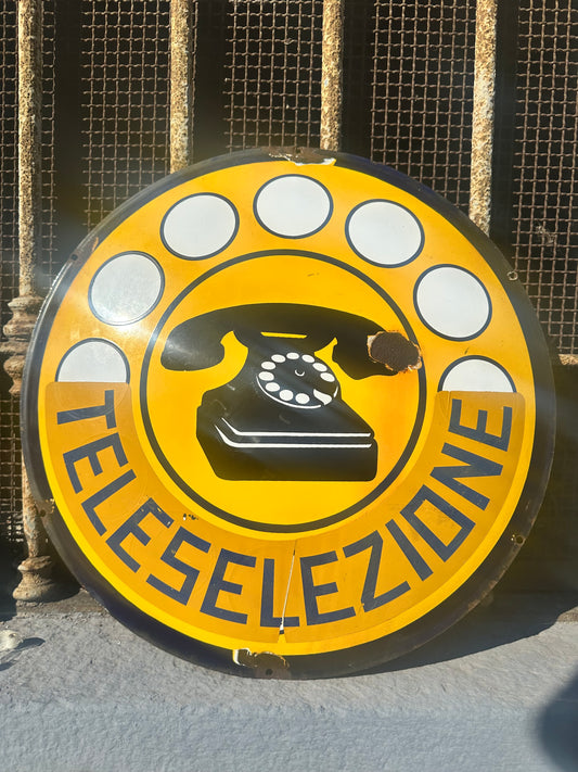 Insegna smaltata - Teleselezione