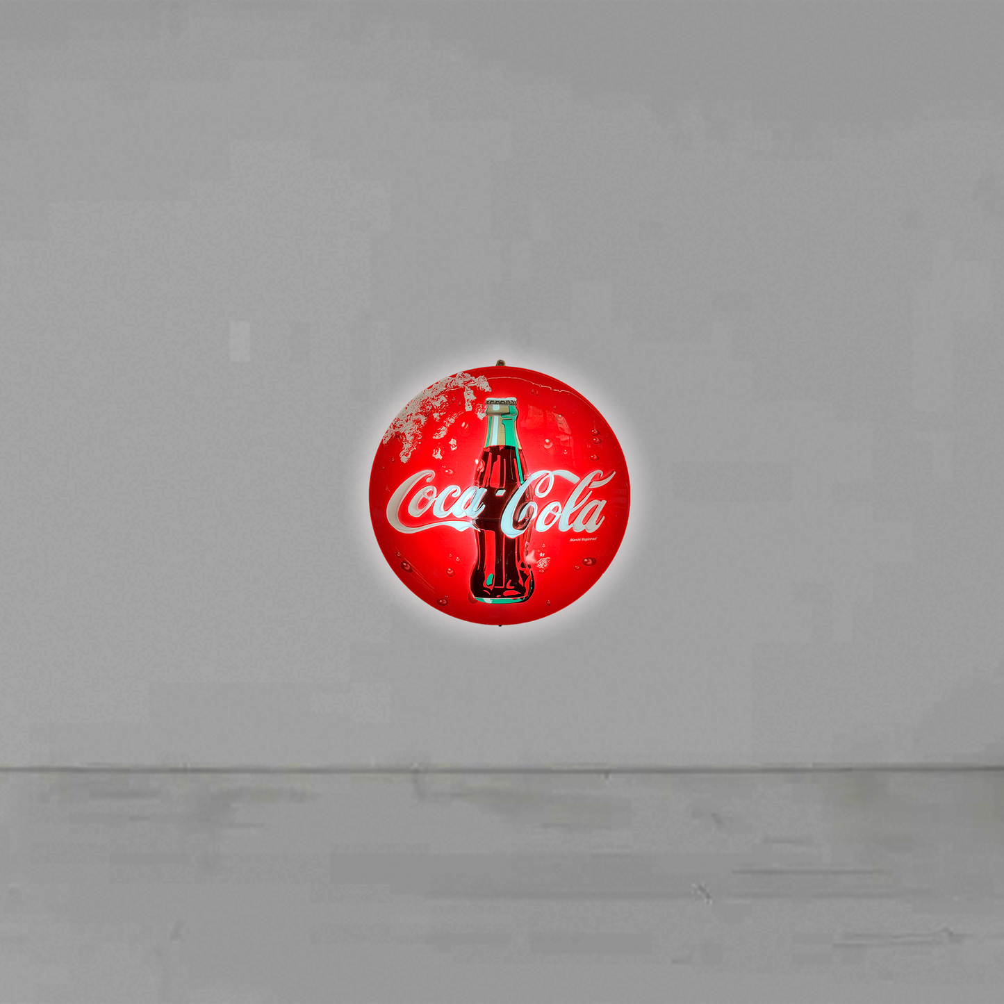 Bottone luminoso Coca cola
