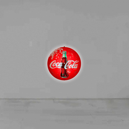Bottone luminoso Coca cola
