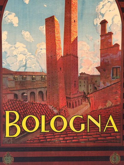 Manifesto pubblicitario originale - Bologna ENIT