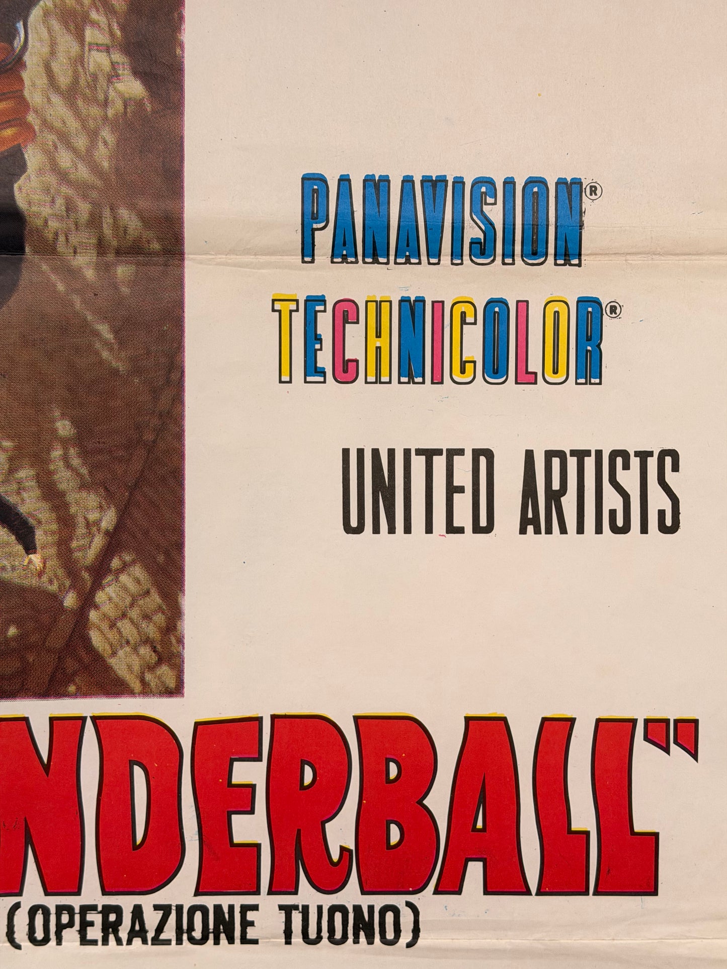 Manifesto di cinema - 007 Thunderball - Sean Connery