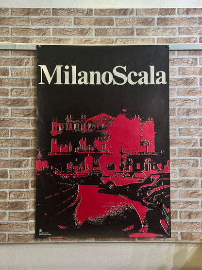Manifesto pubblicitario originale - Milano Scala